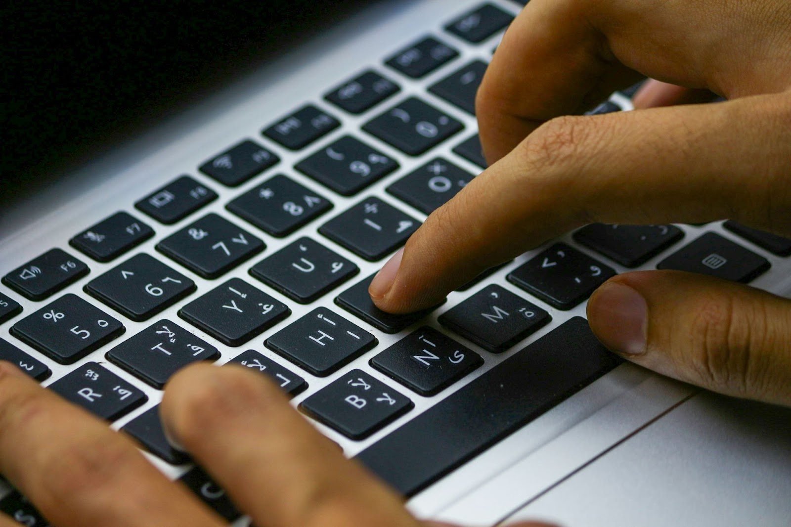 Digital Content Creation and Typing Workspace