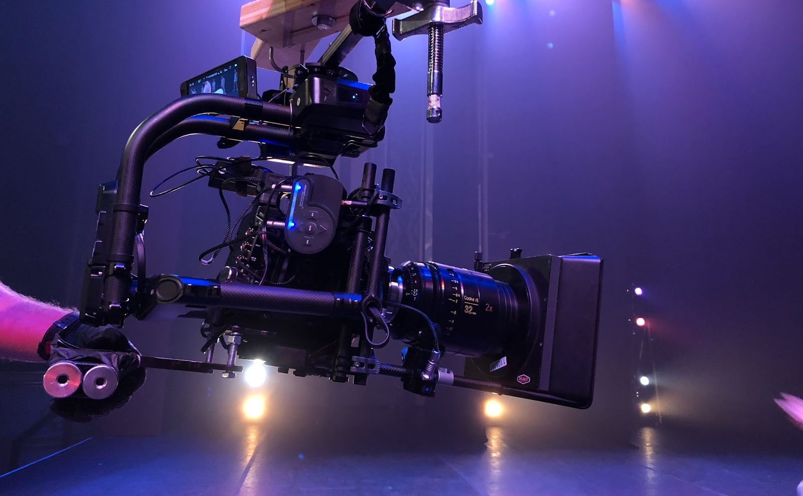 Advanced cinema camera setup showcasing professional video production equipment