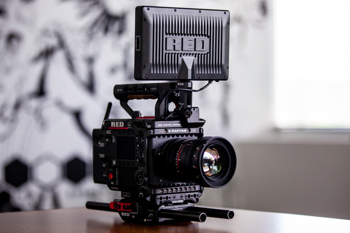 RED V-RAPTOR 8K cinema camera used by Backflip for high-end commercial and faith-based video production
