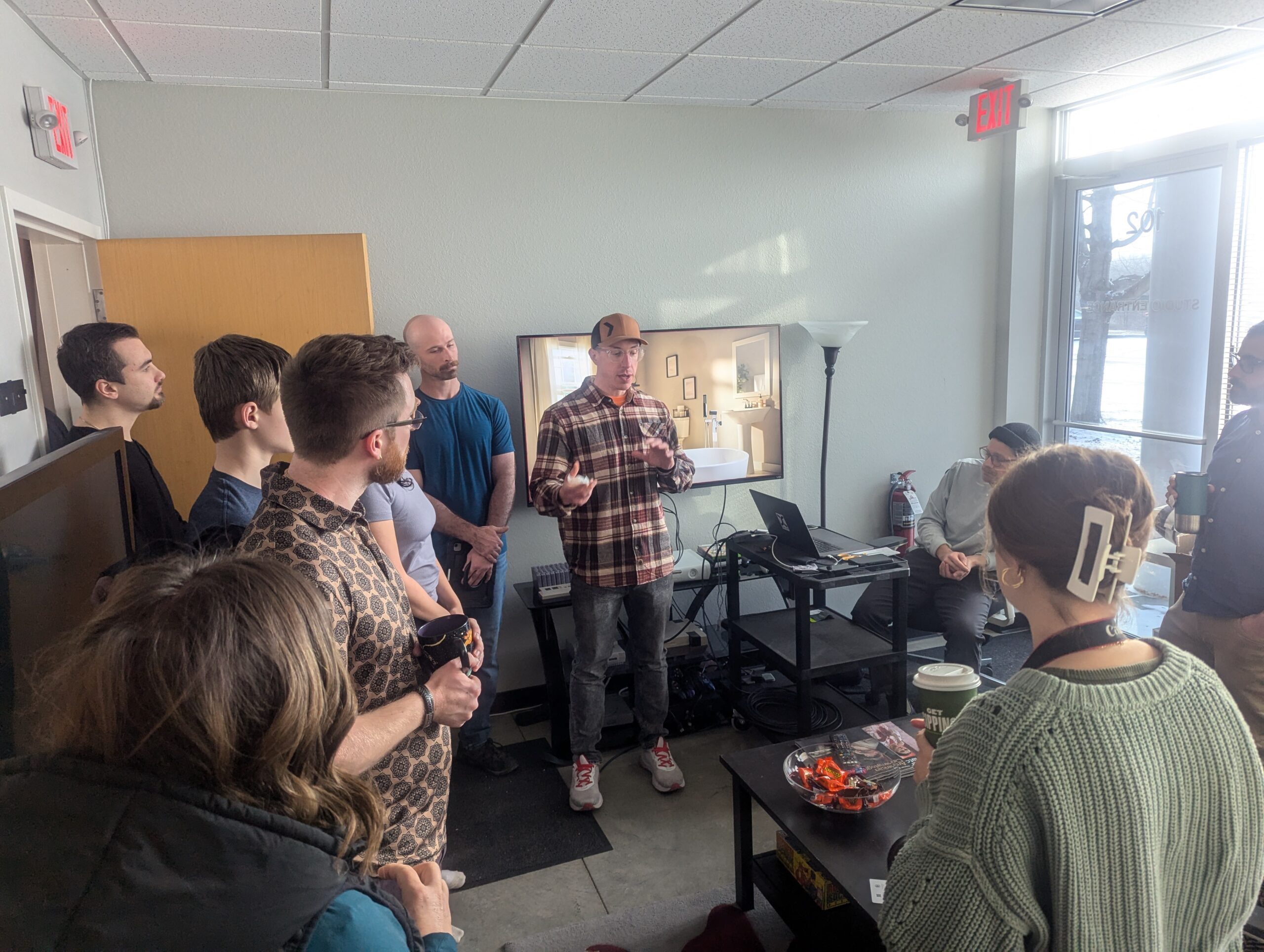 The Backflip team gathers for a strategic planning session, developing a flexible video marketing strategy tailored to audience behavior and business goals