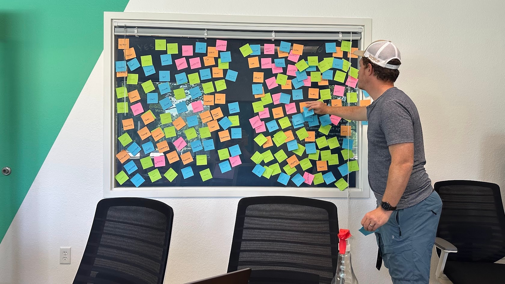 John, Co-Owner and Director of Backflip, leads a strategic branding session.