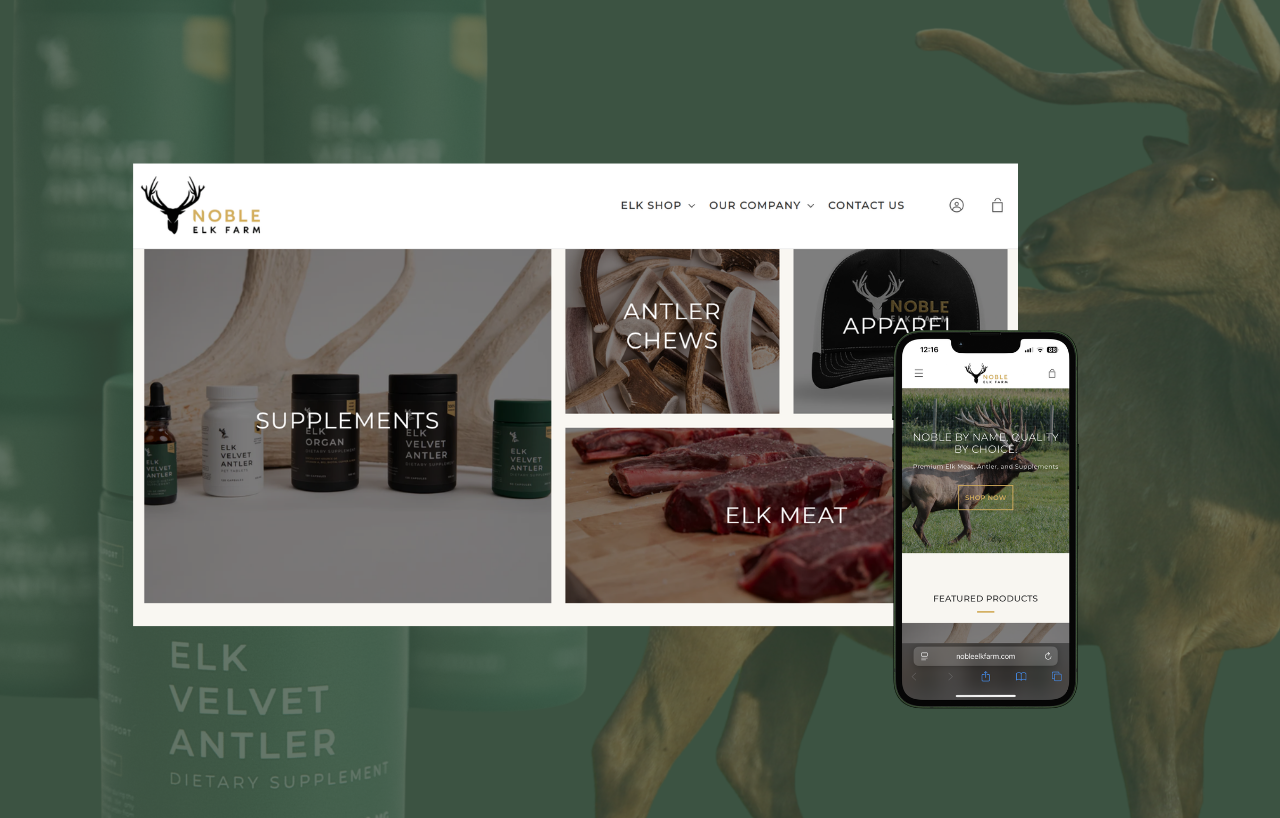 The image depicts a website homepage wireframe showcasing a brand color palette, with 60% neutral backgrounds, 30% primary headers, and 10% accent buttons, illustrating how different color combinations can create a cohesive visual identity. This layout emphasizes the importance of choosing the right colors to reflect brand personality and appeal to the target audience.